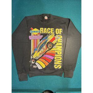 Vintage Sunoco Race of Champions Crewneck Black Small New Old Stock